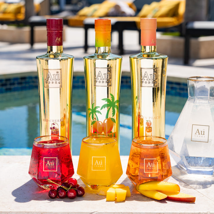 Au Vodka Miami Mango 3 Bottle Trio