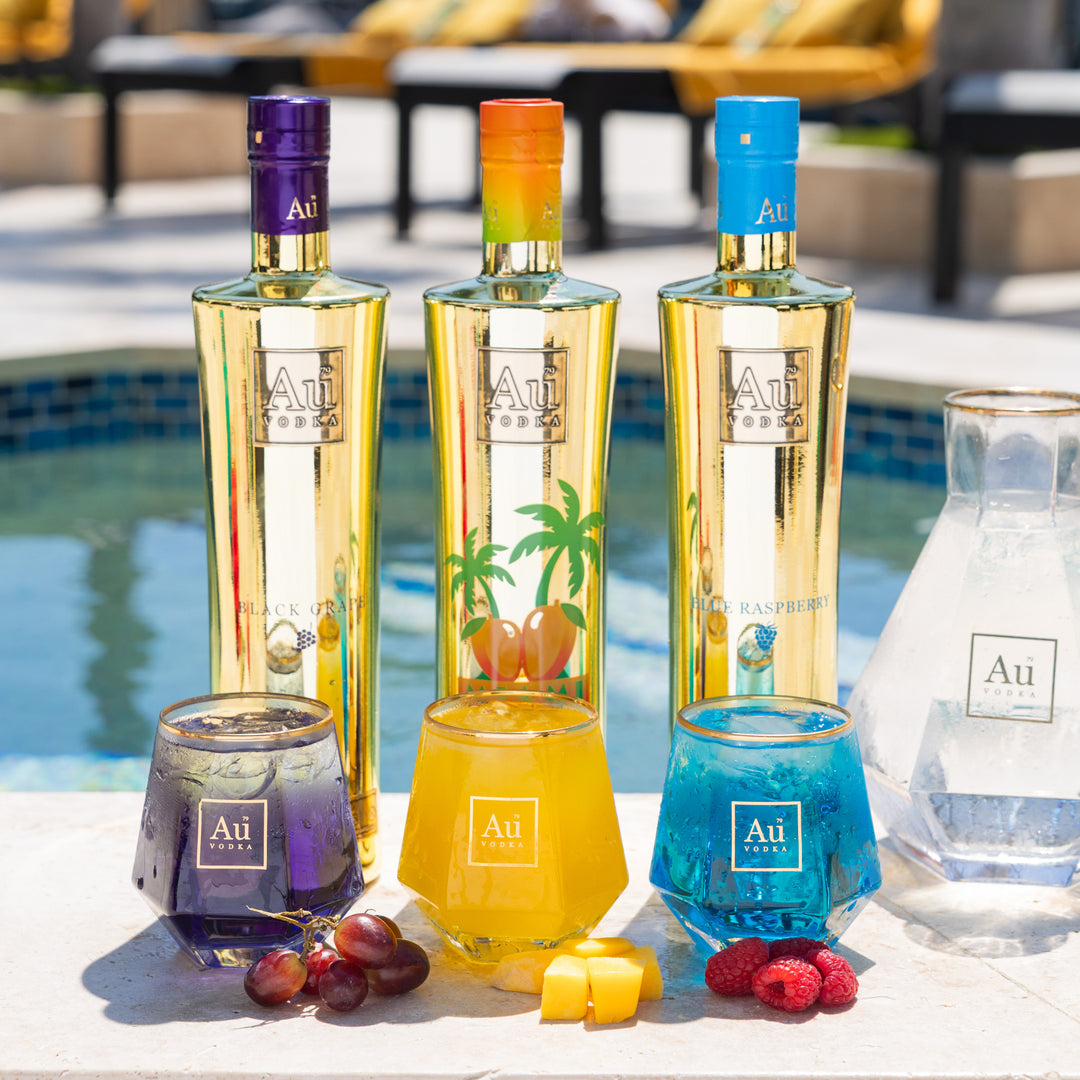 Au Vodka Miami Mango 3 Bottle Trio