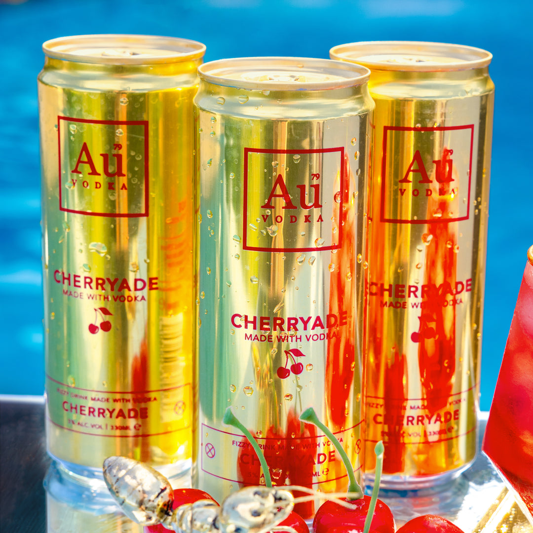 Au Vodka Cherryade Pre-Mixed-Cans - Case of 12