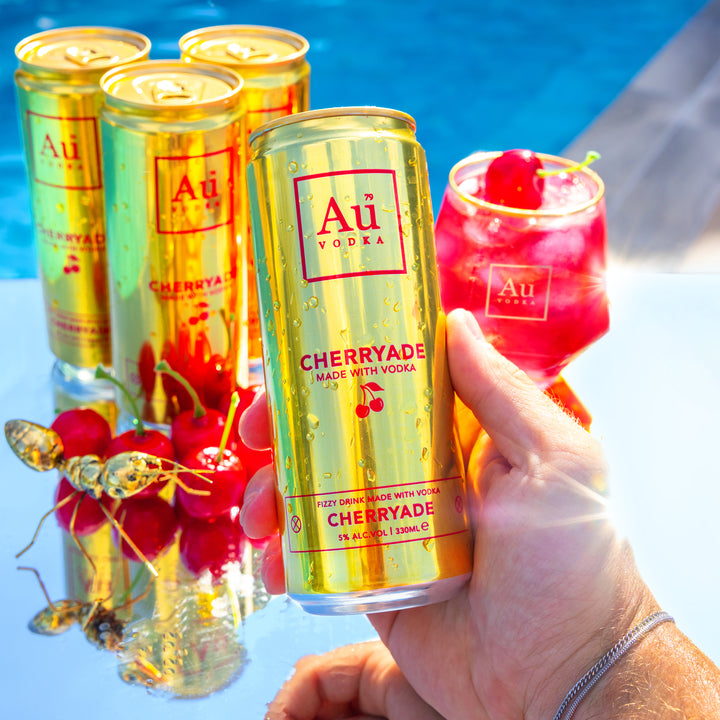 Au Vodka Cherryade Pre-Mixed-Cans - Case of 12
