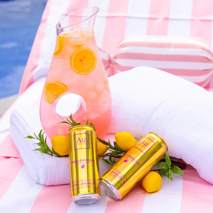 Au Vodka Pink Lemonade Pre-Mixed-Cans - Case of 12