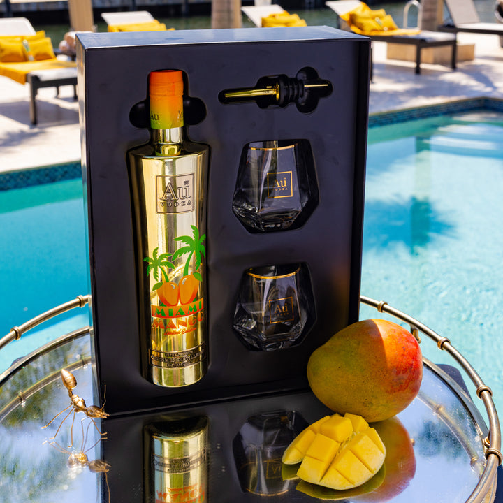 Au Vodka Miami Mango Gift Pack