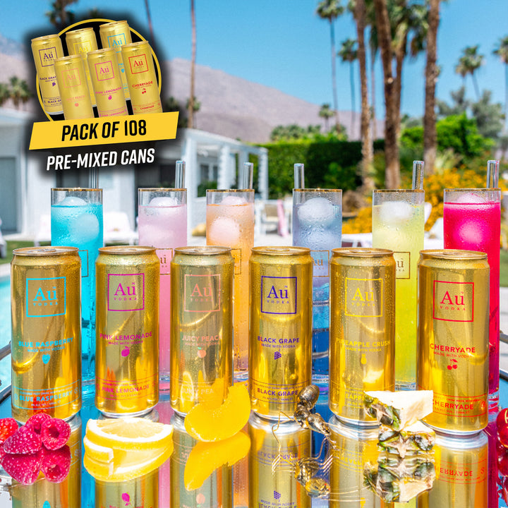 Au Vodka Pre-Mixed Cans - 108 Pack