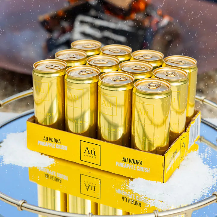 Au Vodka Pineapple Crush Pre-Mixed-Cans - Case of 12