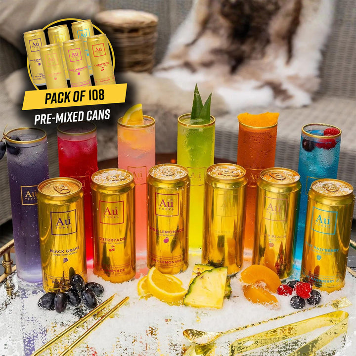 Au Vodka Pre-Mixed Cans - 108 Pack