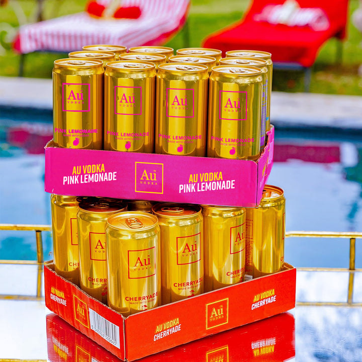 Au Vodka Pre-Mixed Cans - 24 Variety Pack