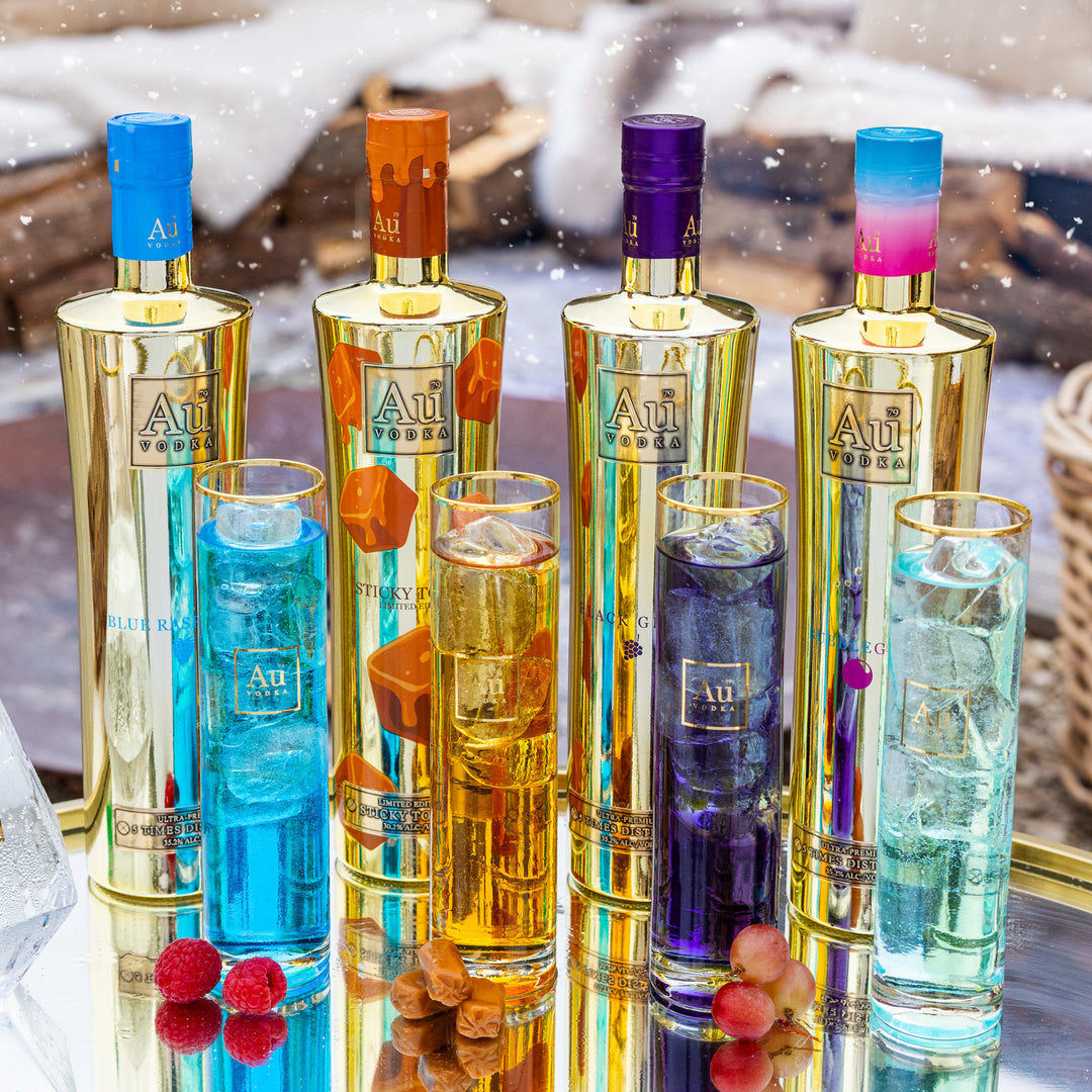 Au Vodka Sticky Toffee 4 Flavour Collection