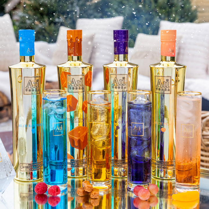 Au Vodka Sticky Toffee 4 Flavour Collection